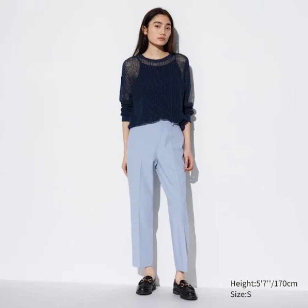 Powder Blue High Waist Trousers
